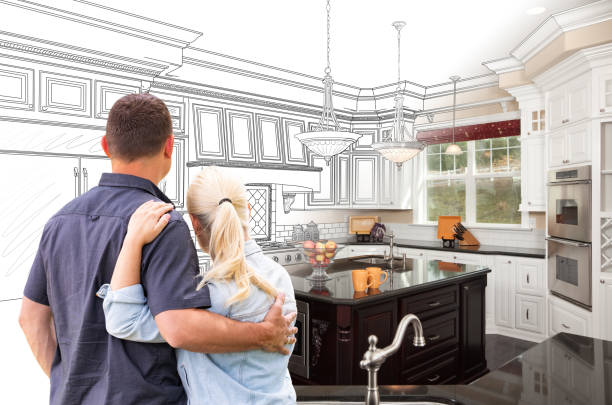 Custom kitchen cabinets installed in a Millersville home